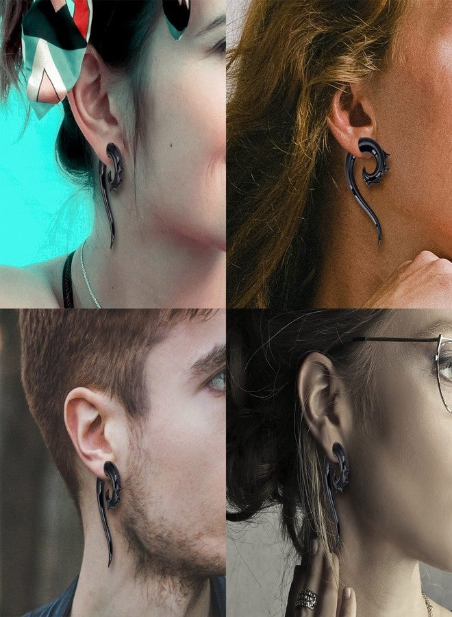Stuppendux 2pc Special Shaped Ear Glass Spiral Tapers Plugs Tunnels Expander Hanger Gauges Earrings Stretching Body Piercings Jewelry Gauges 00G 10MM - Image 4
